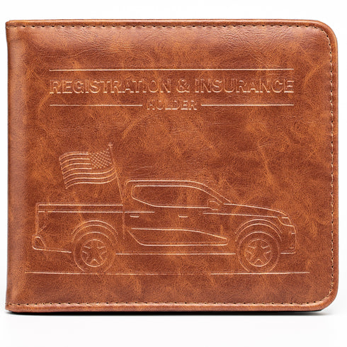 CANOPUS Car Registration and Insurance Holder, Magnetic Closure, Embossed Card Document Holder, Vehicle Glove Box Organizer, Wallet for Auto, SUV, Motorcycle, Truck, Waterproof